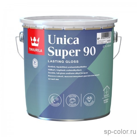Tikkurila Unica Super 90 высокоглянцевый алкидно уретановый лак
