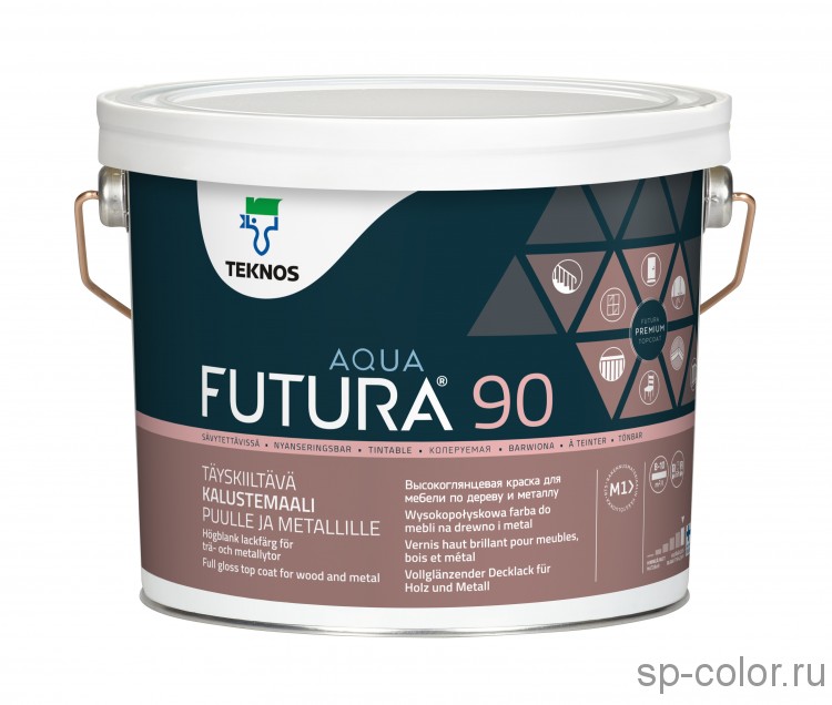 Teknos Futura Aqua 90 водоразбавляемая универсальная краска 