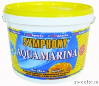 Symphony Aqua Marina акриловая влагостойкая краска для обоев и стен 
